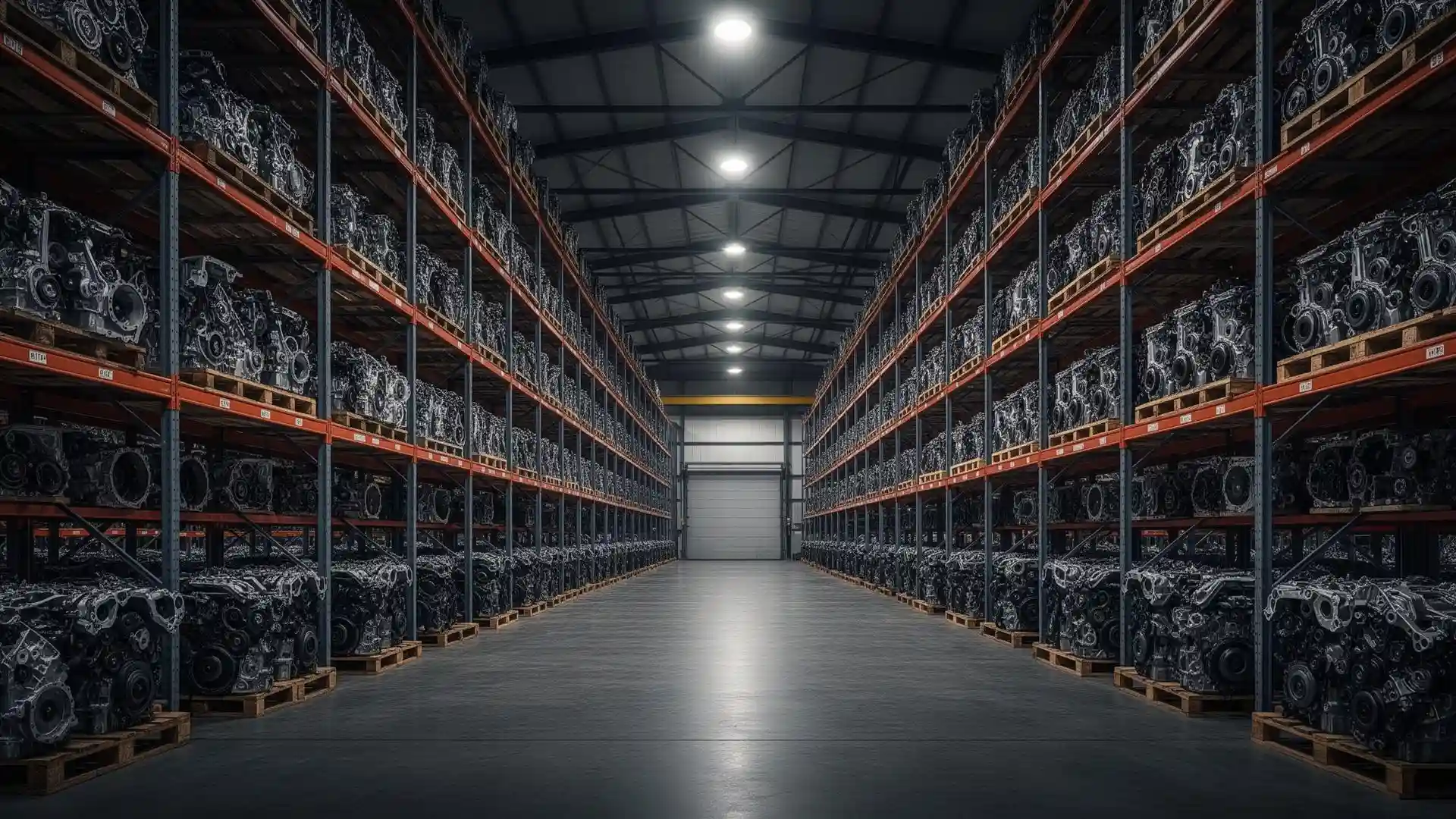 Replacement engines and gearboxes in the Home of Engines KZN warehouse